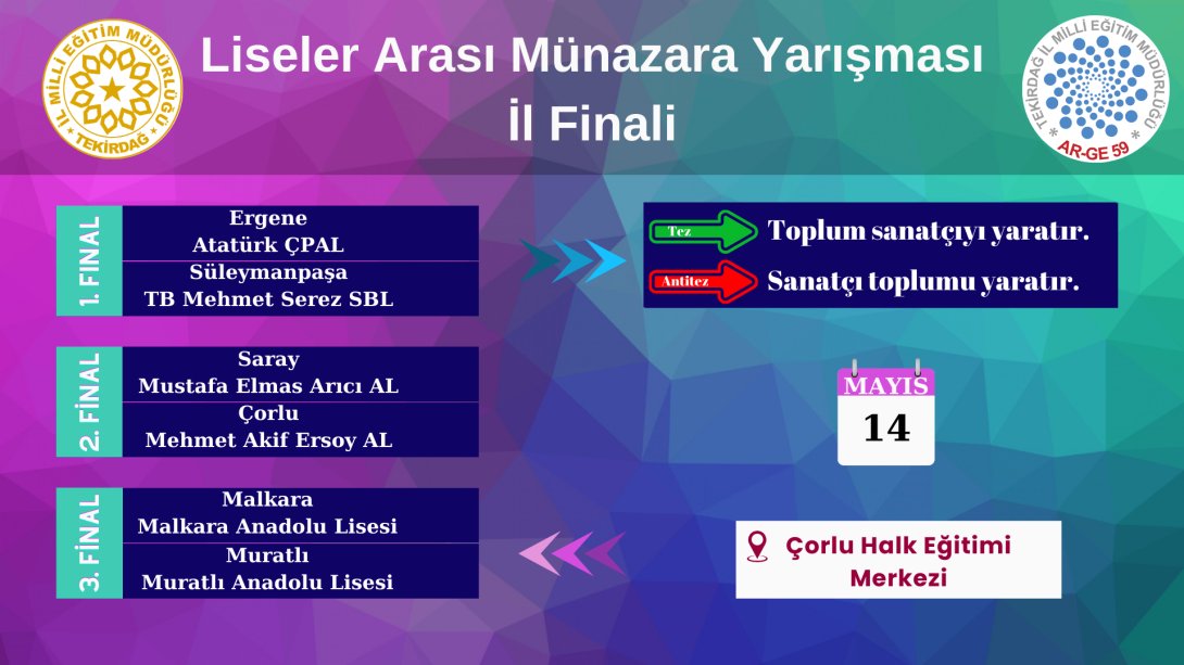 Liseler Arası Münazara Yarışması Finalistleri Belli Oldu